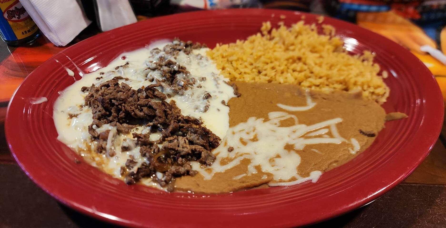 The carne tapatia from Cinco de Mayo in Streator.