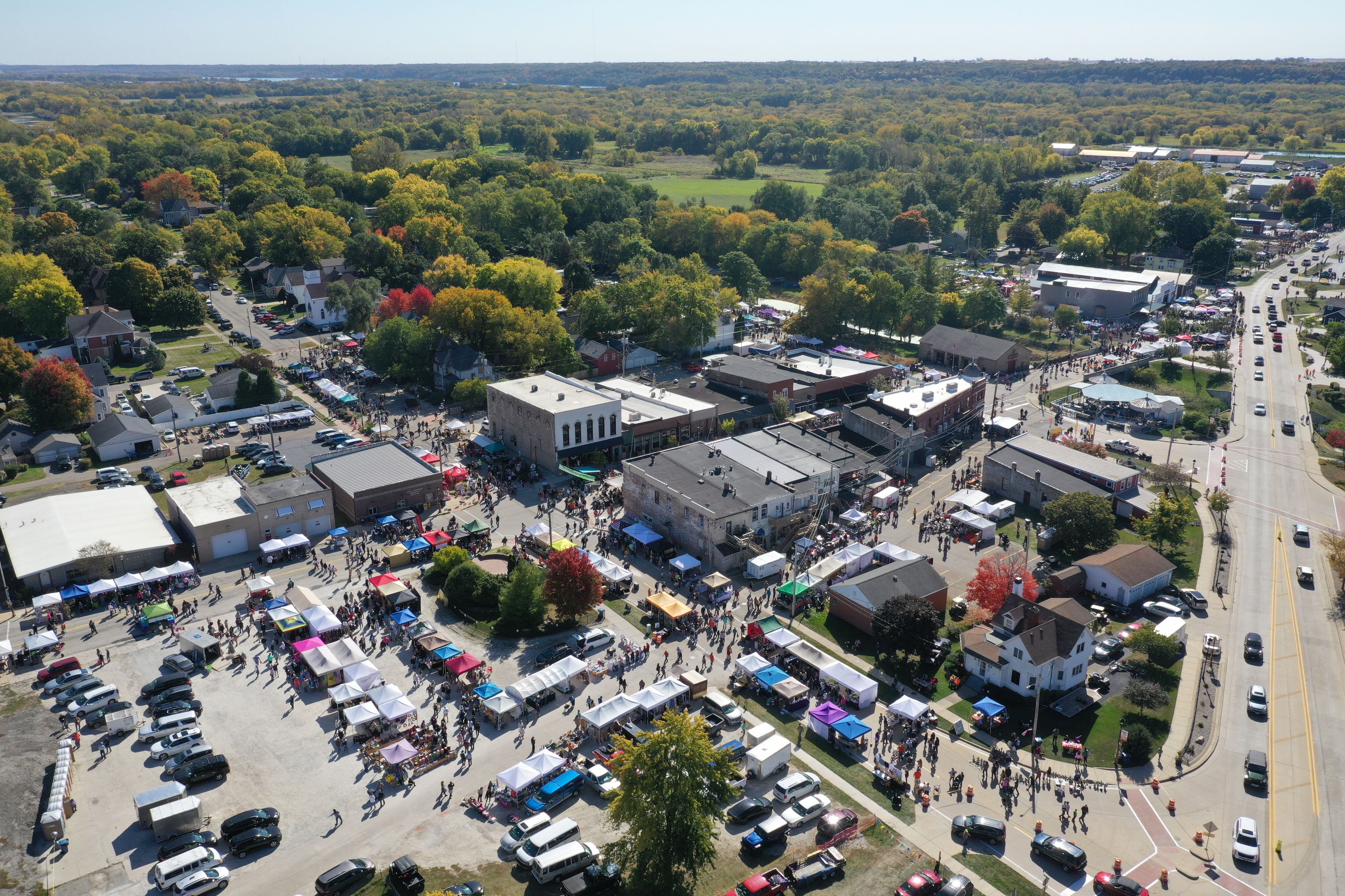 A large crowd attends the 52nd annual Burgoo festival on Sunday, Oct. 9, 2022 in Utica.